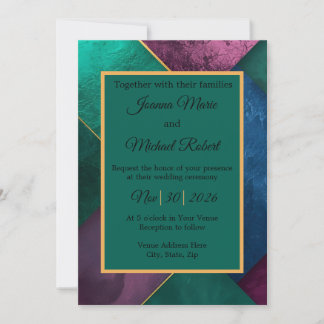 Convites Modern Luxe Wedding Invitation
