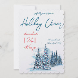 Convites Modern Merry Christmas Party 