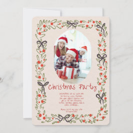 Convites Modern Merry Christmas Party Invitation