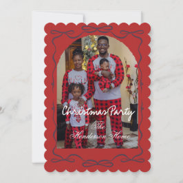 Convites Modern Merry Christmas Party Invitation