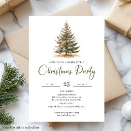 Convites Modern Minimal Sage Beige Christmas Party