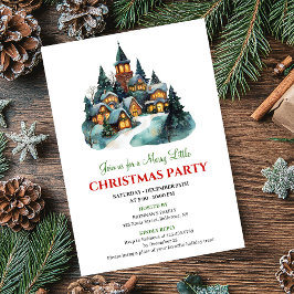 Convites Modern minimalist Christmas scene holiday invites