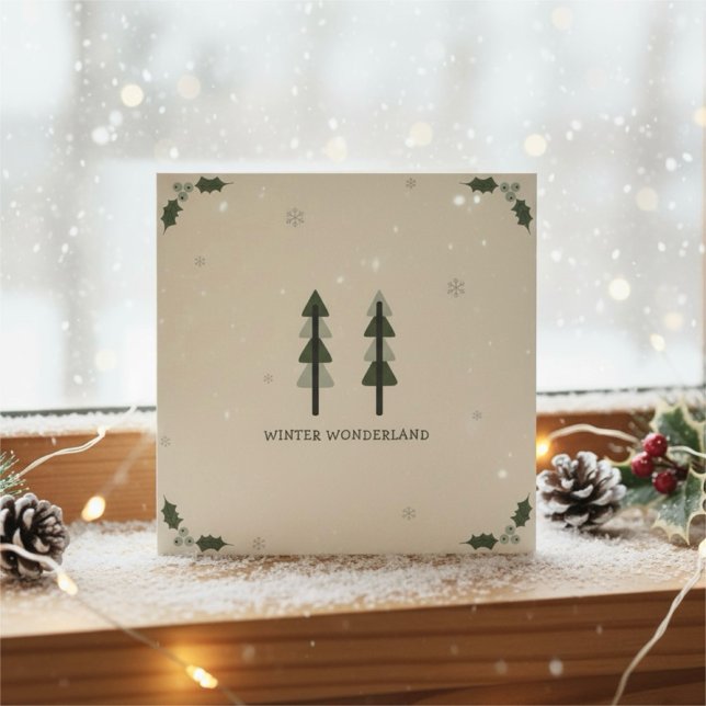 Convites Modern Minimalist Corporate Holiday Card (Criador carregado)