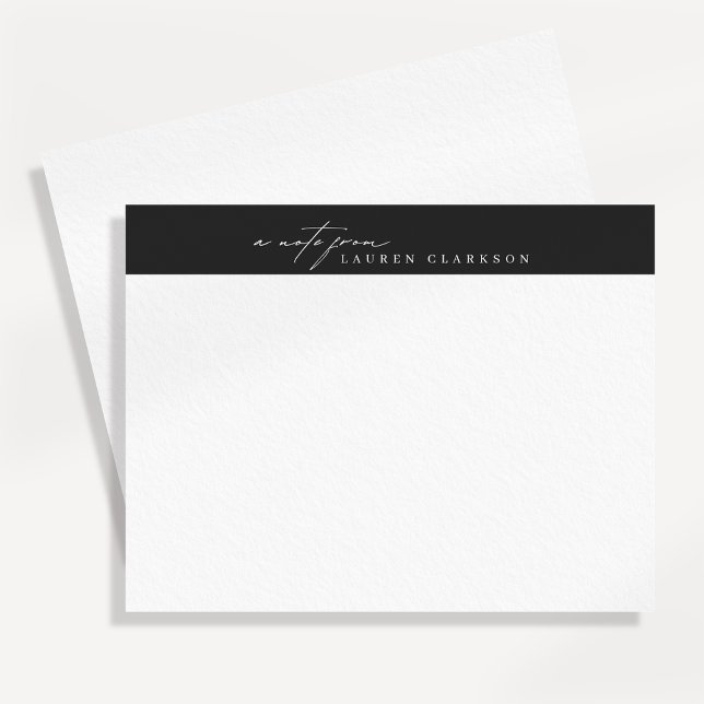 Convites Modern Minimalist Logo Style Note Card (Criador carregado)