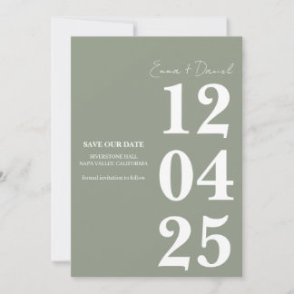 Convites Modern Minimalist Save the Date
