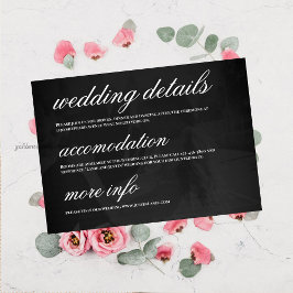 Convites Modern Minimalist Save the Date Wedding Details