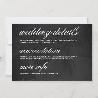 Convites Modern Minimalist Save the Date Wedding Details