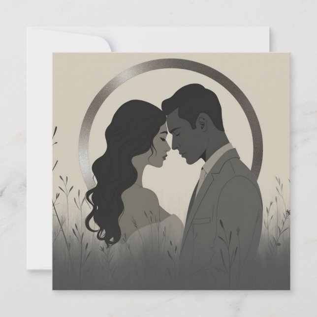 Convites Modern Minimalist Union (Frente)