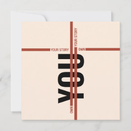 Convites Modern Motivational Event Invitation Card | Semina