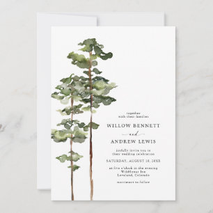 Convites Modern Mountain Wedding