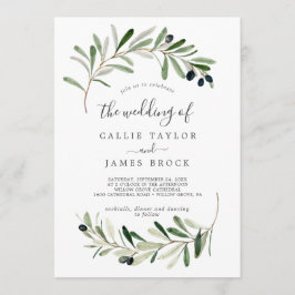 Convites Modern Olive Branch O Casamento De