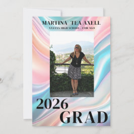 Convites Modern Photo Graduation Announcement 