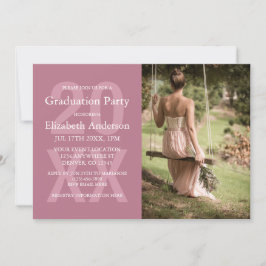 Convites Modern Photo Graduation Party