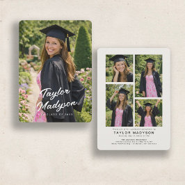 Convites Modern Photo Graduation Party Invite Announcement