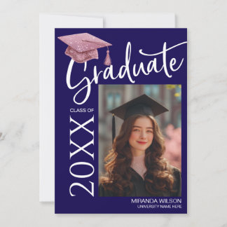 Convites Modern Photo Graduation Party Invite Announcement