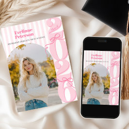 Convites Modern Pink 2026 Graduation Invitation