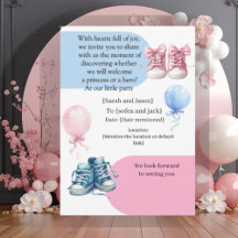 Modern Pregnancy Announcement Card - Bilingual Ara