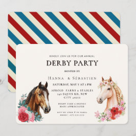 Convites Modern Race Horse Derby Party Equestrian 