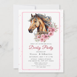 Convites Modern Race Horse Derby Party Equestrian 