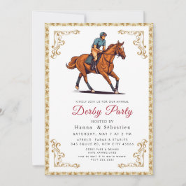Convites Modern Race Horse Derby Party Equestrian 