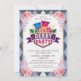 Convites Modern Race Horse Derby Party Equestrian Invitatio