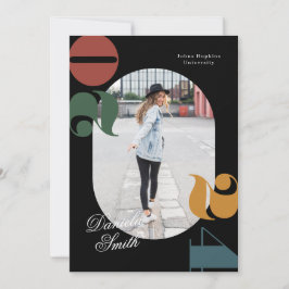 Convites Modern Retro & Bold Class of 2024 Graduation