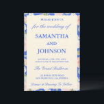 Convites Modern Royal Blue Ivory Floral Monogram Wedding<br><div class="desc">Celebrate your love with this Modern Royal Blue Ivory Floral Monogram Wedding Invitation. Featuring elegant royal blue accents, a soft ivory background, and delicate floral details, this invitation is personalized with your monogram for a sophisticated, contemporary touch. Perfect for couples seeking timeless elegance with a modern flair, it can be...</div>