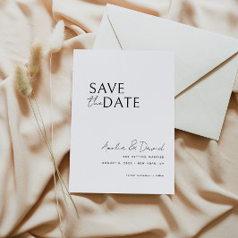 Convites Modern Save the Date Card Modelo