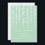 Convites Modern Sparkle Mint Doce Dezesseis Festas de anive<br><div class="desc">Comece sua doce festa de 16 filhas com nossa linda cortina de luzes brancas doce convite de festas de 16 anos. Nosso na moda e nosso atual convite de festas 16 apresenta cordas de luzes brancas piscando cintilantes em um fundo verde-menta. Sacudir o convite para encontrar uma correspondência de volta...</div>