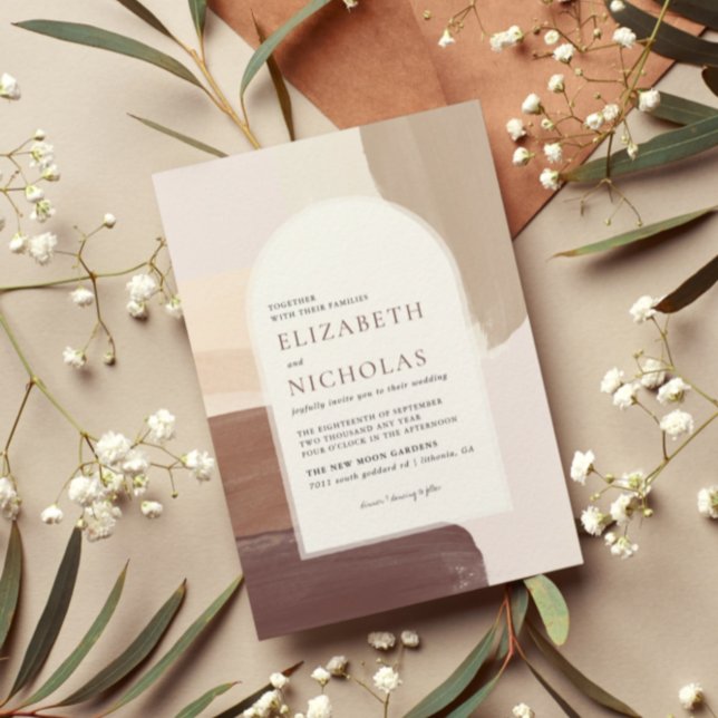 Convites Modern Spiced Terra Cotta | Boho Wedding (Criador carregado)