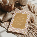 Convites Modern Sun Moon Line Terracotta Gold 40th Birthday<br><div class="desc">Modern and aesthetic,  this celestial 40th birthday invitation features a sun and moon geometric lines pattern in terracotta and gold. *age can be easily changed</div>