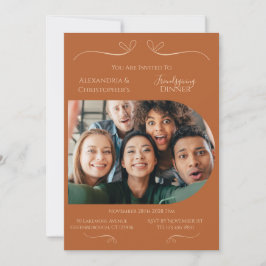 Convites Modern Thanksgiving Friendsgiving Photo