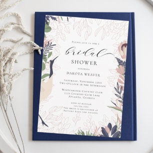 Convites Modern Tropical Watercolor Greenery Bridal Shower
