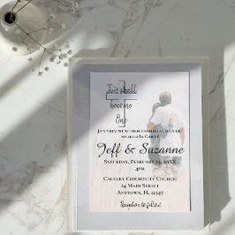 Convites Modern Two Torna-Se Um Casamento Fotográfico De Ca