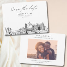 Modern Virginia Beach Wedding Salve a Data