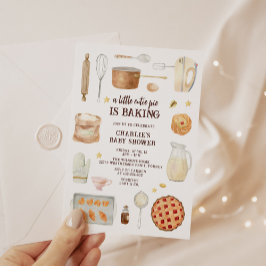 Convites Modern Watercolor Cutie Pie é Chá de fraldas