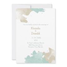 Modern Watercolor Espalha Casamento