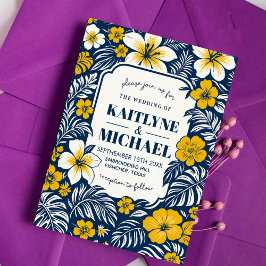 Convites Modern watercolor floral  elegant calligraphy 