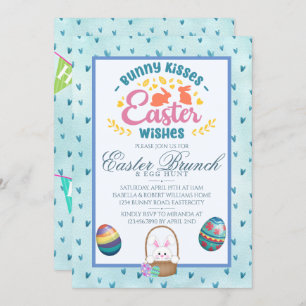 Convites Modern Watercolor Páscoa Brung