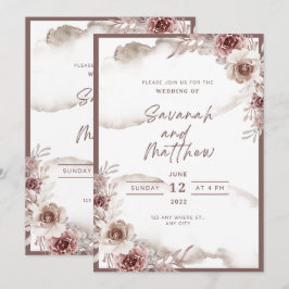 Convites Modern Wedding Invitation Clean Minimal Style