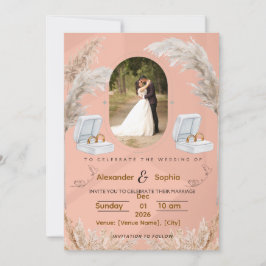 Convites Modern Wedding Invitation | Fully Editable