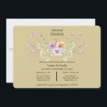 Convites Modern wildflower spring wedding Dinner Invitation<br><div class="desc">Celebrate the beauty of nature with a Modern Wildflowers Spring Wedding. This enchanting event combines the fresh, vibrant colors of wildflowers with contemporary elegance, creating a perfect harmony of rustic charm and modern sophistication. From blooming floral arrangements to earthy, natural touches, it’s a celebration of love set against the backdrop...</div>