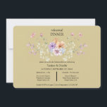 Convites Modern wildflower spring wedding Dinner Invitation<br><div class="desc">Celebrate the beauty of nature with a Modern Wildflowers Spring Wedding. This enchanting event combines the fresh, vibrant colors of wildflowers with contemporary elegance, creating a perfect harmony of rustic charm and modern sophistication. From blooming floral arrangements to earthy, natural touches, it’s a celebration of love set against the backdrop...</div>