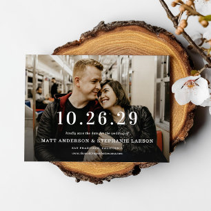Convites Modernize a Foto do Seu Casamento Save The Date
