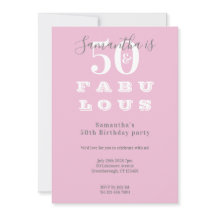 Moderno 50º aniversário 50 fabulosa Festa de Cinza