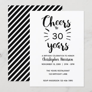 Convites Moderno aplaude os 30 anos de aniversário