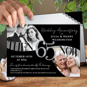 Convites Moderno Atemporal 65º Aniversário de Casamento