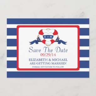 Convites Moderno Boi Náutico Salva A Data