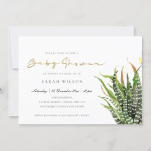 MODERNO CACTUS FLORAL GARDEN WATERCOLOR CHÁ DE FRA