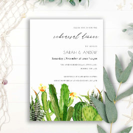 CONVITES MODERNO CACTUS GARDEN WATERCOLOR REHEARSAL JANTO